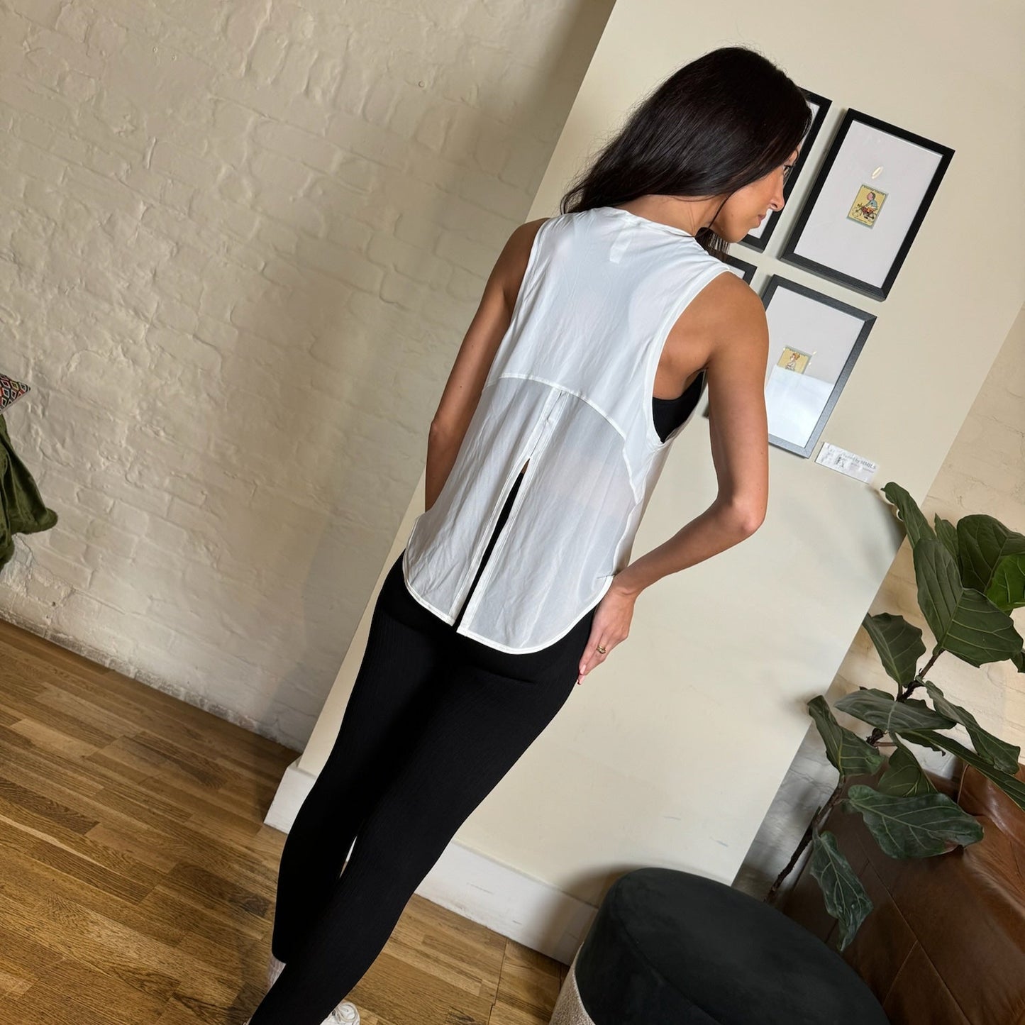 'Yoga' Sports Vest White